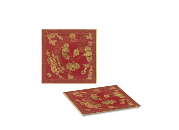 sottopiatti piastre oriente italiano tesori rubrum richard ginori 4 sottopiatti piastre oriente italiano tesori rubrum richard ginori 4