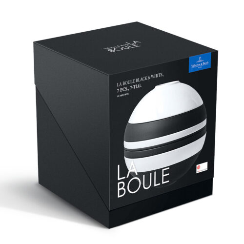 set piatti la boule black white villeroy boch grigolettihome rivenditore 4