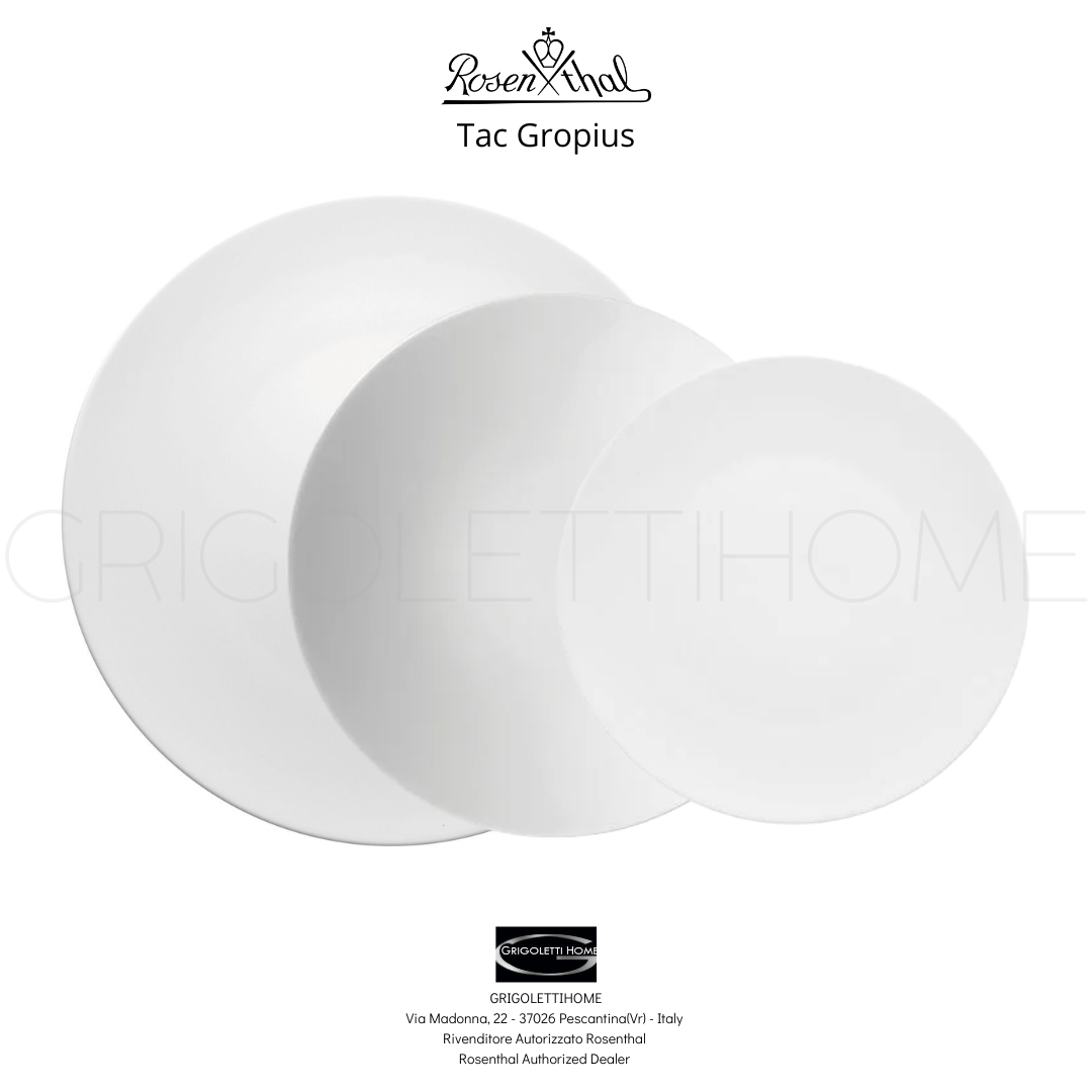 set servizio piatti tac gropius rosenthal grigolettihome rivenditore