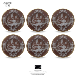 set 6 piatti frutta dessert oriente italiano castagna ginori 1735 grigolettihome set 6 piatti frutta dessert oriente italiano castagna ginori 1735 grigolettihome