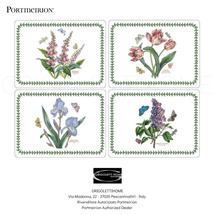 set tovagliette botanic garden portmeirion grigolettihome rivenditore