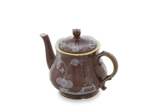teiera marrone castagna oriente italiano ginori 1735 grigolettihome rivenditore verona (3)