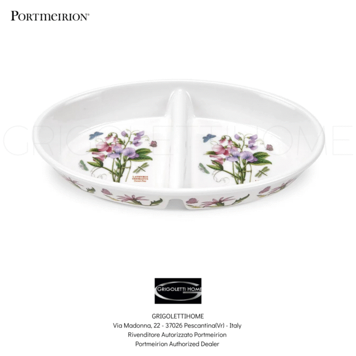 pirofila ovale con divisorio botanic garden portmeirion grigolettihome rivenditore