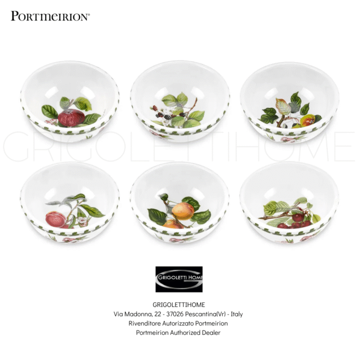 set coppette frutta pomona portmeirion grigolettihome rivenditore