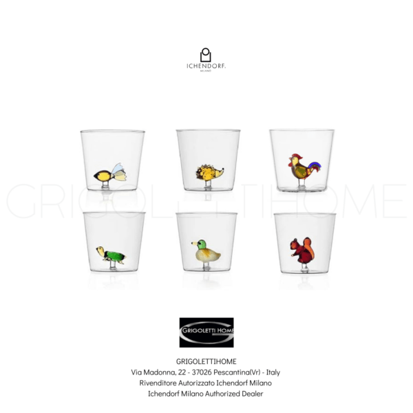SET 6 BICCHIERI ANIMAL FARM ICHENDORF MILANO GRIGOLETTIHOME SET 6 BICCHIERI ANIMAL FARM ICHENDORF MILANO GRIGOLETTIHOME