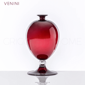 Vaso Veronese Rosso Cristallo Venini design by Vittorio Zecchin
