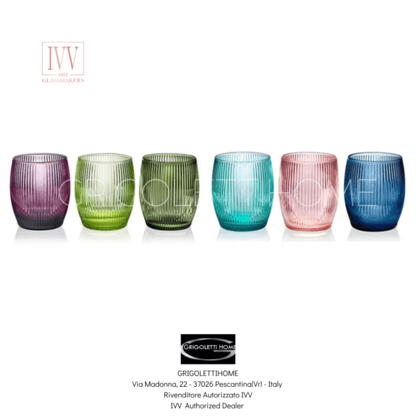 Set 6 bicchieri GluGlu colori assortiti IVV GrigolettiHome
