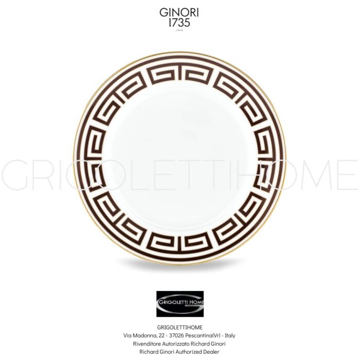 piatto piano ginori labirinto ebano