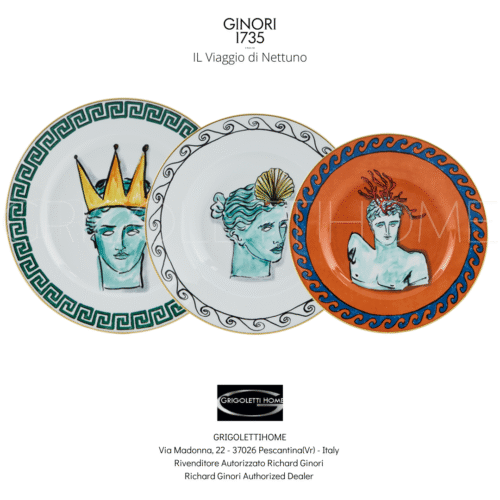 set piatti il viaggio di nettuno ginori 1735 grigolettihome rivenditore verona