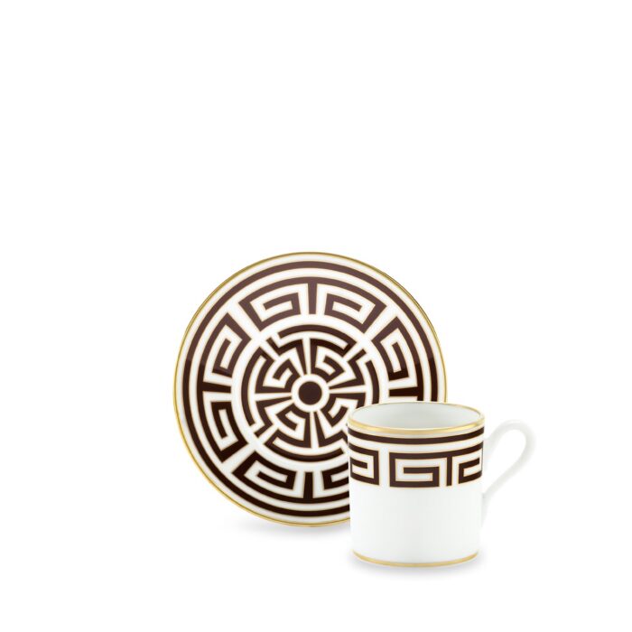 Tazza da caffè con piatto - Labirinto Ebano - Richard Ginori / GINORI1735