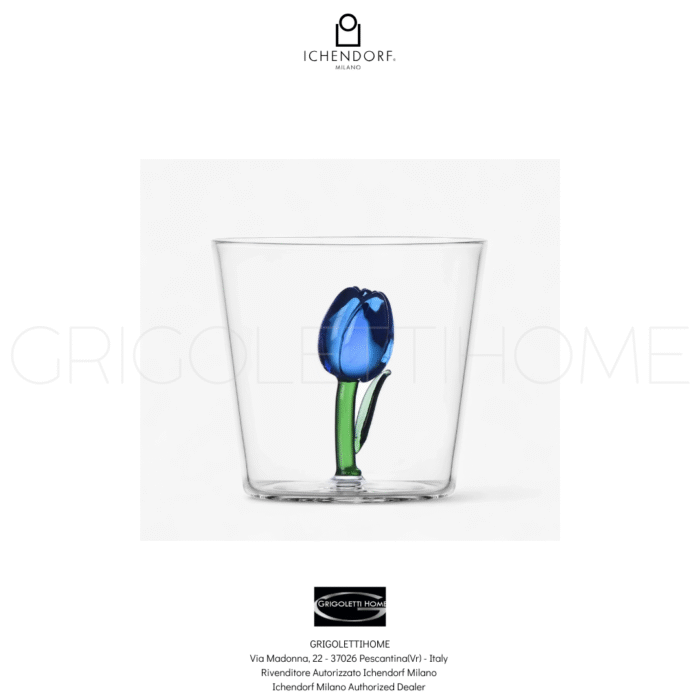 Bicchiere Tumbler Tulipano Blu - Botanica- Ichendorf Milano