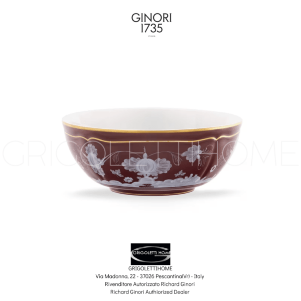Calotta Castagna Oriente Italiano -Richard Ginori - GrigolettiHome Calotta Castagna Oriente Italiano Richard Ginori GrigolettiHome