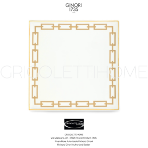 Centrotavola Quadrato Catene Cachemire cm 30,9/in 12.16 - Richard Ginori - Rivenditore