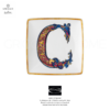 Coppetta 12x12 Lettera C - Holiday Alphabet - Versace Rosenthal - GrigolettiHome Piatto coppetta quadrata cm 12x12 - Holiday Alphabet Lettera C - Versace Rosenthal