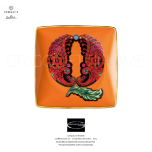 Coppetta 12x12 Lettera Q - Holiday Alphabet - Versace Rosenthal - GrigolettiHome Piatto coppetta quadrata cm 12x12 - Holiday Alphabet Lettera Q - Versace Rosenthal