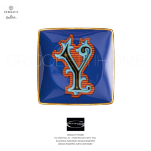 Coppetta 12x12 Lettera Y - Holiday Alphabet - Versace Rosenthal - GrigolettiHome Piatto coppetta quadrata cm 12x12 - Holiday Alphabet Lettera Y - Versace Rosenthal