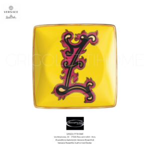 Coppetta 12x12 Lettera Z - Holiday Alphabet - Versace Rosenthal - GrigolettiHome Piatto coppetta quadrata cm 12x12 - Holiday Alphabet Lettera Z - Versace Rosenthal