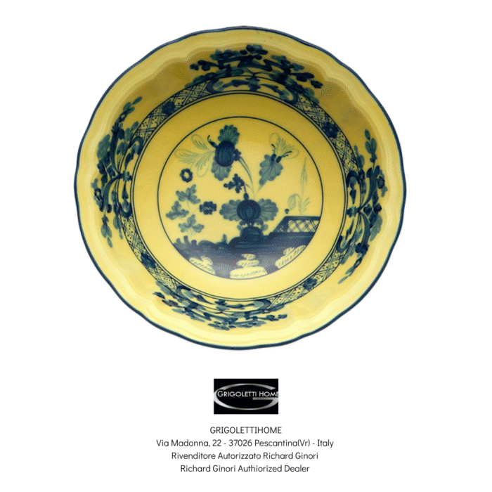 Coppetta ø cm 15 inch 5.9 - Colore Citrino - Oriente Italiano - Richard Ginori - Rivenditore