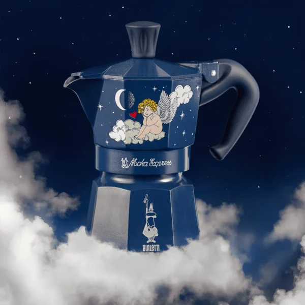 0005424-amb_1 Moka Express Bialetti Blu cupido 3 tazze - Cielo Stellato