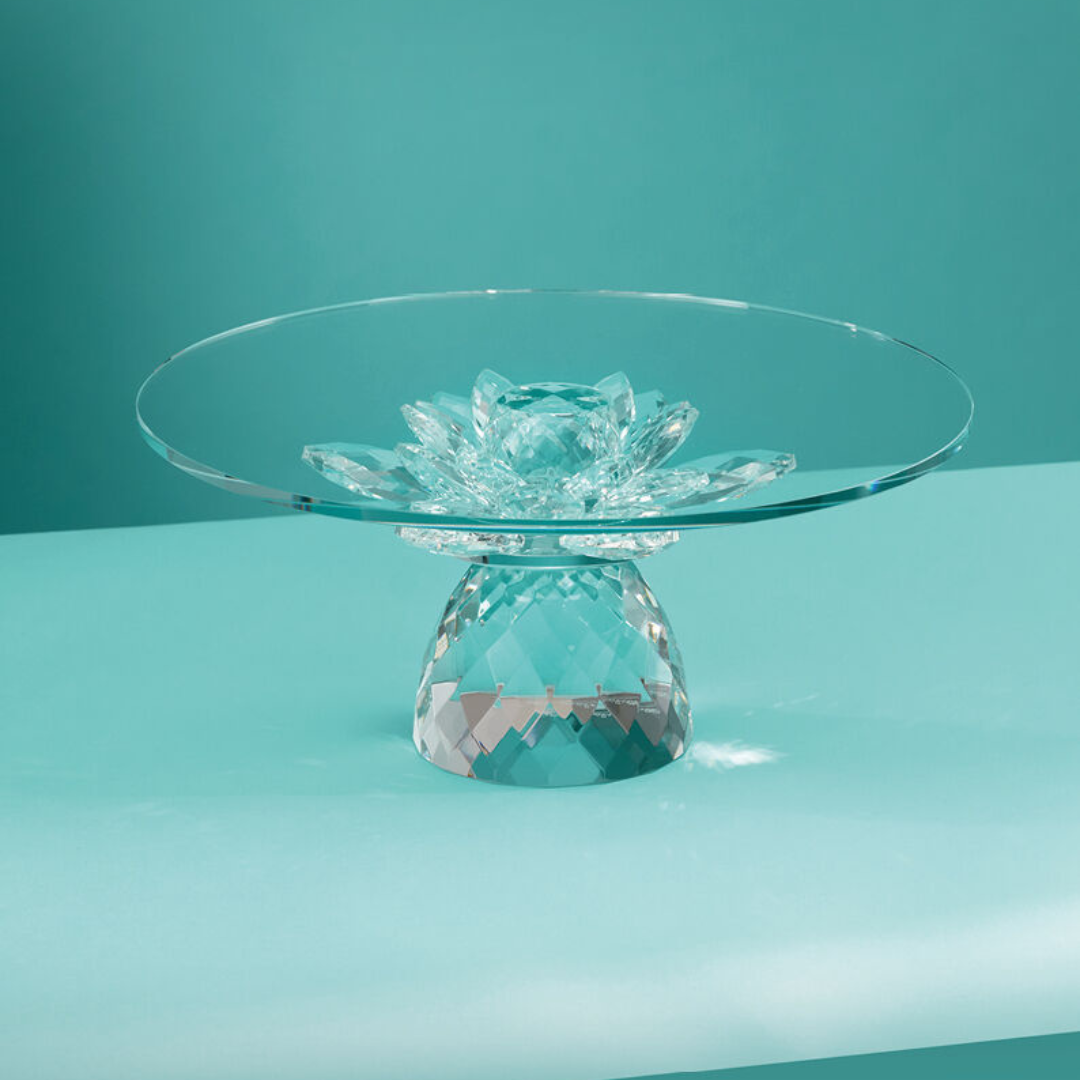 Alzata in cristallo 30x30x14 cm - Ottaviani- GrigolettiHome-Rivenditore (1)