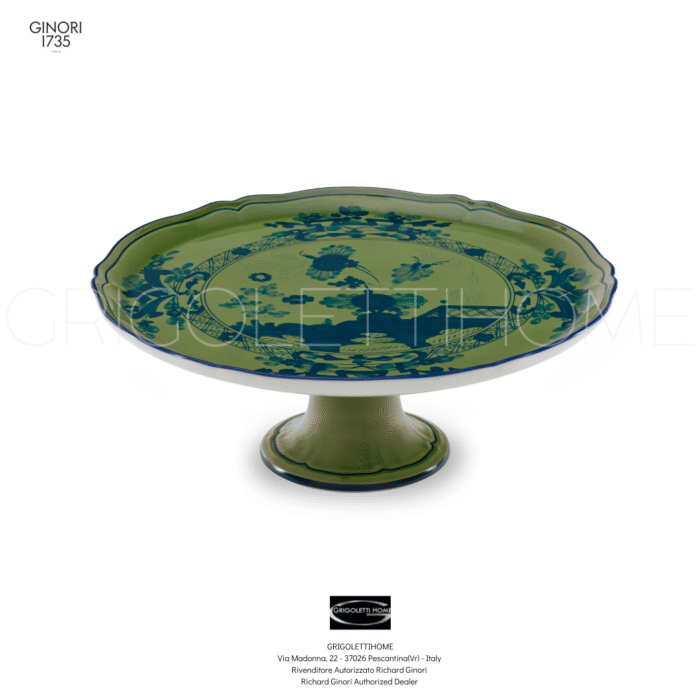 Alzata per torta cm 30,5 - oriente italiano Malachite - Richard GinoriGinori1735-GrigolettiHome