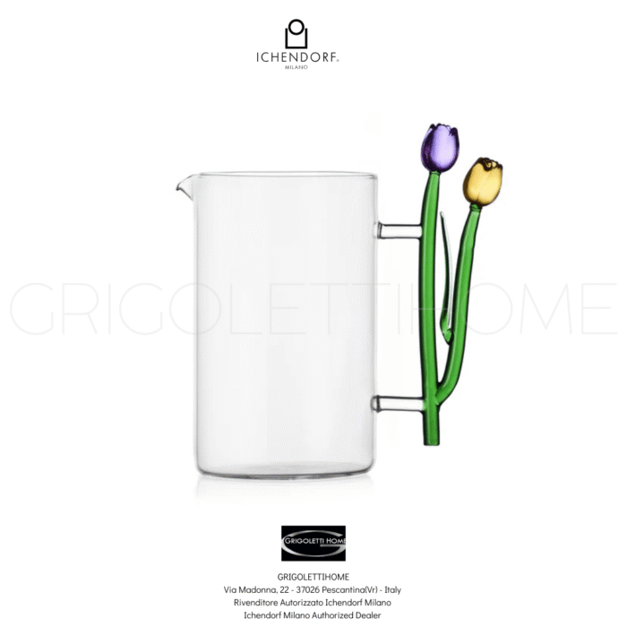 Caraffa-Brocca-Botanica-con-Tulipani-Ichendorf-Milano-Grigolettihome-Rivenditore