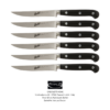 Set 6 coltelli da bistecca AdHoc lama seghettata - Nero