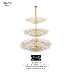 Piatto Pane Azalea Alzata tre piani - Oriente Italiano Aurum - Richard Ginori / GINORI1735