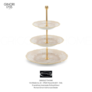 Piatto Pane Meringa Alzata tre piani - Oriente Italiano Meringa - Richard Ginori / GINORI1735