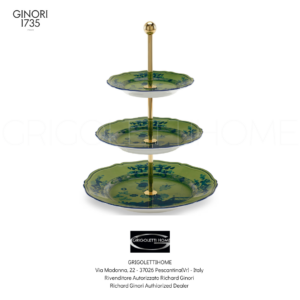 Piatto pane Rubrum Alzata tre piani - Oriente Italiano Malachite - Richard Ginori / GINORI1735