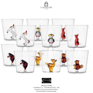 Set 12 Bicchieri Tumblers Woodland Tales Ichendorf Milano - GrigolettiHome - Rivenditore Natale 2025 - Woodland Tales - Set 12 bicchieri Tumbler - Ichendorf Milano