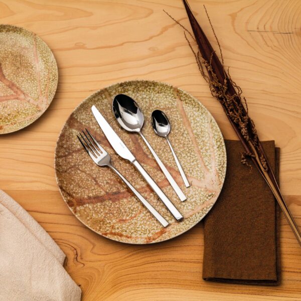 Set Posate 75 pezzi 12 persone - Linea Q Manico Monoblocco - Sambonet - Acciaio inox mirror