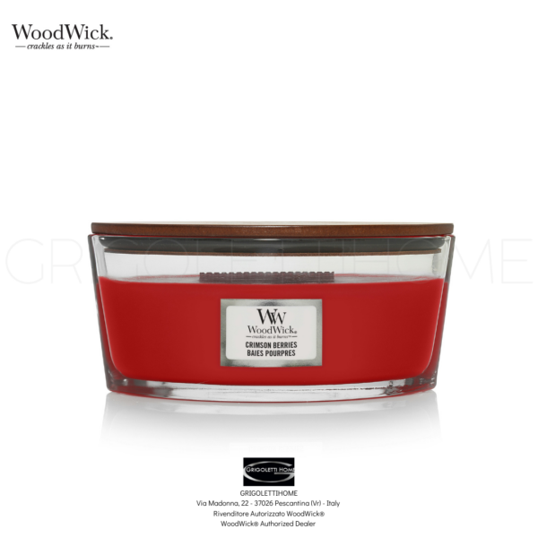 Candela Ellipse Crimson Berries -Woodwick-Grigolettihome