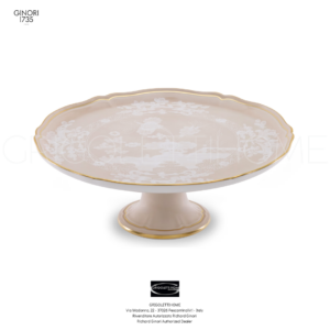 Piatto Pane Castagna Alzata per Torta cm 30,5/inch 12 - Oriente Italiano Meringa -Richard Ginori / GINORI1735
