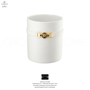 MEDUSA '95 White Bianco - Vaso h cm 18 / inch 7.08 - Versace Rosenthal