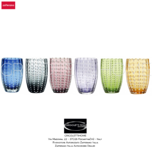 Set 6 Bicchieri - h cm 10,9 - 32 cl - Zafferano - Perle