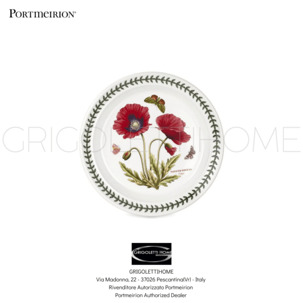 Piatto frutta cm 21 Poppy - Botanic Garden - Portmerion - GrigolettiHome Piatto frutta cm 21 Poppy Botanic Garden Portmerion GrigolettiHome