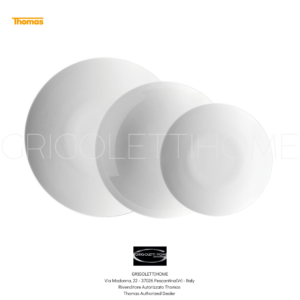Set 3 piatti Loft bianco Thomas GrigolettiHome