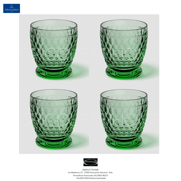 Set 4 bicchieri Acqua Boston Verde-Villeroy & Boch-GrigolettiHome Set 4 bicchieri Acqua Boston Verde Villeroy & Boch GrigolettiHome