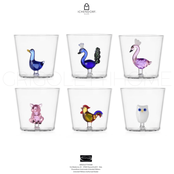 Set 6 bicchieri Animal Farm Ichendorf Milano GrigolettiHome