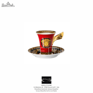 TAZZA MOKA MEDUSA ROSSO