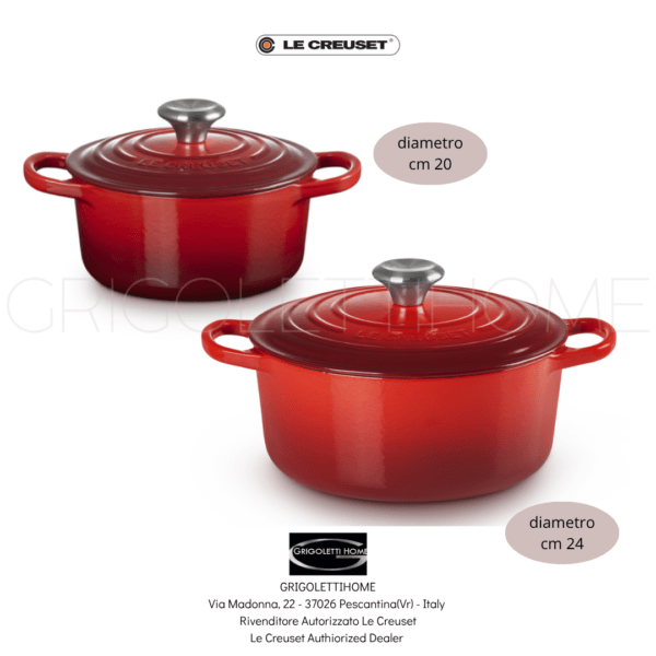 set due casseruole ciliegia le creuset