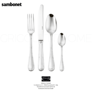 set posate 24 pezzi 6 persone ruban croise sambonet grigolettihome rivenditore