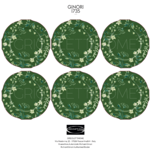 Set 6 Piatti Segnaposto Florenza Acanto ø cm 31/inch 12.20 - Richard Ginori