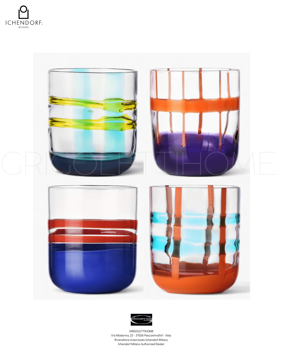 Ichendorf Milano – Set 4 Bicchiere tumbler Gesti Assortiti