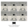 Set 6 bicchieri Acqua Trasparente Samoa CTM Comtesse Milano GrigolettiHome