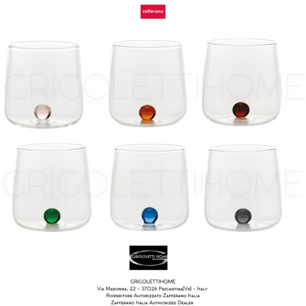 Set 6 bicchieri Tumbler Bilia-Zafferano-GrigolettiHome Set 6 bicchieri Tumbler Bilia Zafferano GrigolettiHome