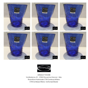 Set 6 Bicchieri Acqua - Samoa Blu - CTM Comtesse Milano