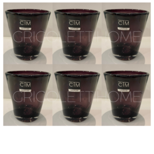 Set 6 Bicchieri Acqua - Samoa Viola - CTM Comtesse Milano