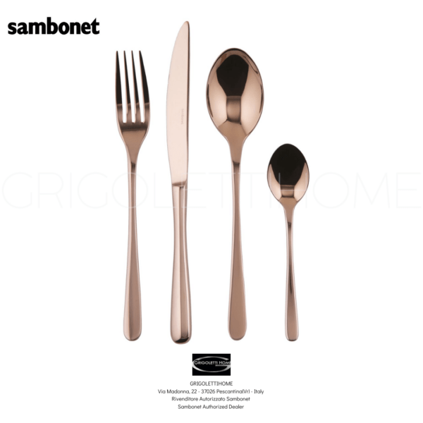 Set Posate 24 pezzi Taste Mirror Pvd Copper Sambonet GrigolettiHome